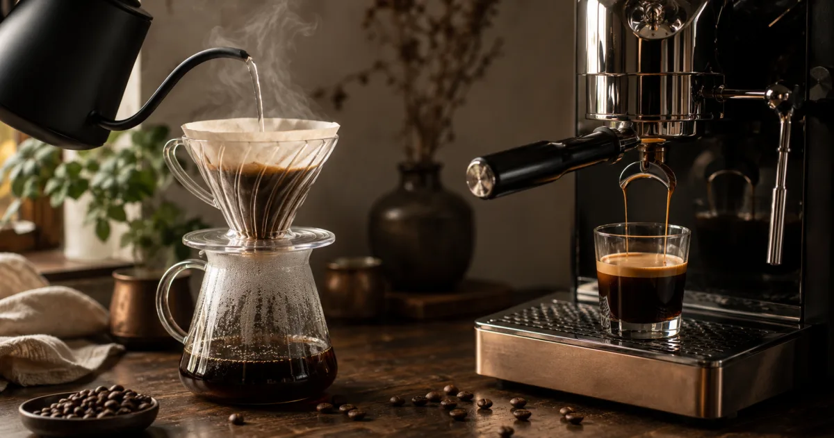 Pour Over vs. Espresso: Two Different Coffee Games